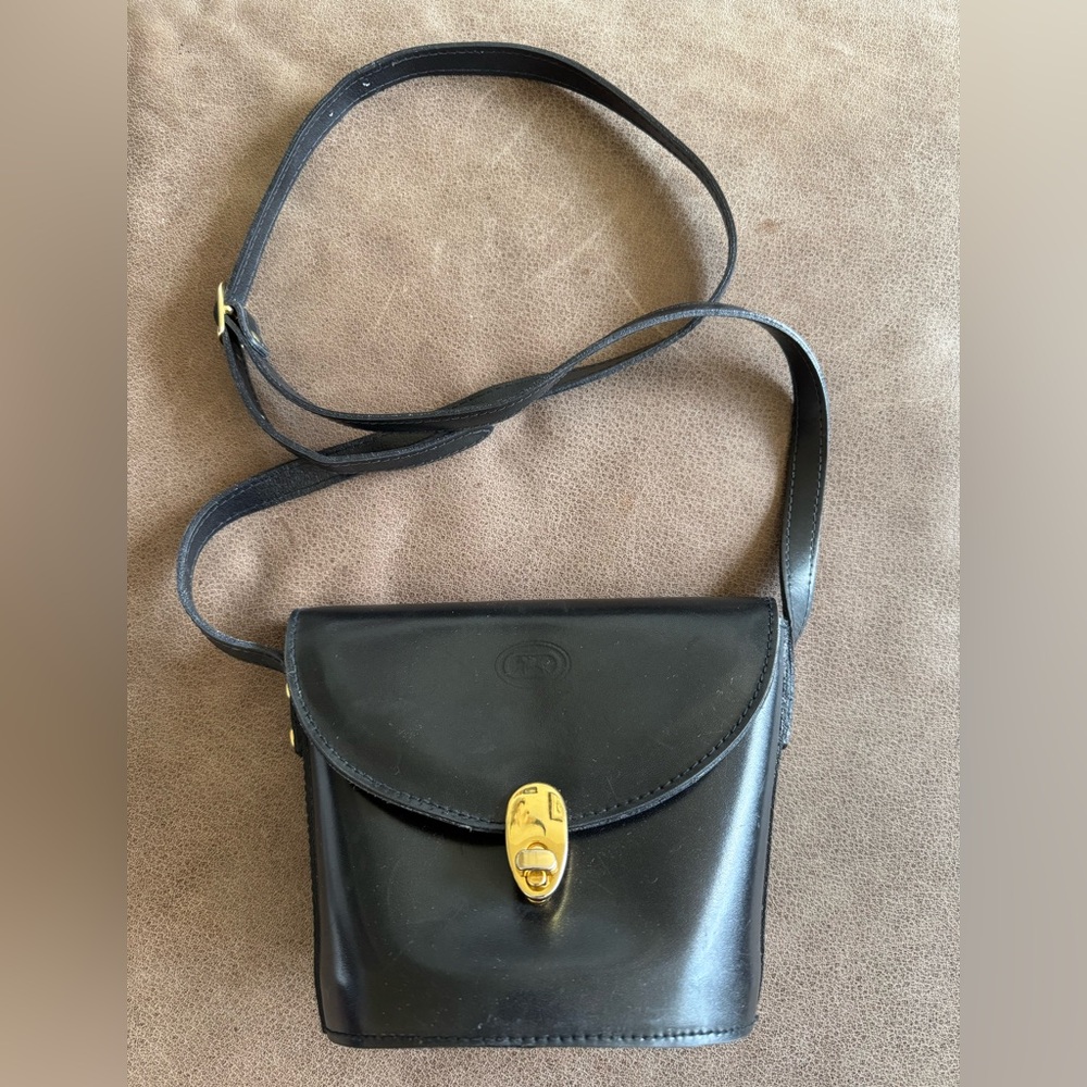 Vintage Italian Leather Crossbody Bag